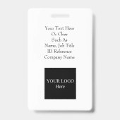 写真家フォトカンパニーのロゴテンプレートID バッジ (裏面)