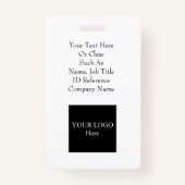 写真家フォトカンパニーのロゴテンプレートID バッジ (裏面)