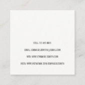 写真家フォトグラファー写真広場名刺 スクエア名刺 (裏面)