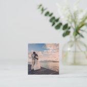 写真家フォトグラファー写真広場名刺 スクエア名刺 (スタンド正面)