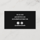 写真家フレーカスタムム写真名刺 名刺 (裏面)