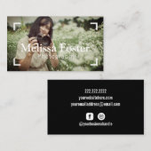 写真家フレーカスタムム写真名刺 名刺 (正面/裏面)