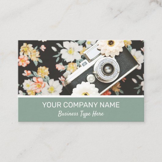 写真家フローラ名刺 名刺 (正面)