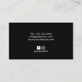 写真家プロフェッショナルカメラ撮影暗 名刺 (裏面)