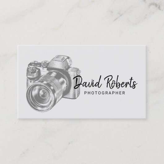 写真家プロフェッショナルカメラ撮影 名刺 (正面)