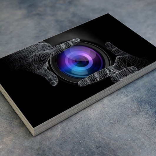 写真家プロフェッショナルハンズフレーム撮影 名刺