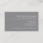 写真家プロフェッショナルQRコードロゴモダン 名刺 (裏面)