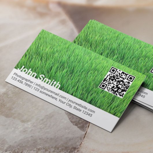 写真家プロフェッショナルQRコード撮影 名刺