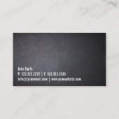 写真家ミニマルはっきりした文字写真 名刺 (裏面)