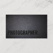 写真家ミニマルはっきりした文字写真 名刺 (正面)