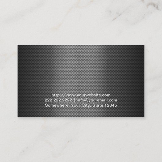 写真家メタリックカメラ撮影 名刺 (裏面)