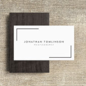 写真家モダンとフレーミニマルムホワイト 名刺