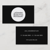 写真家モダンプロフェッショナルプレシンプルーン 名刺 (正面/裏面)