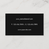 写真家モダンプロフェッショナルプレシンプルーン 名刺 (裏面)