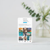 写真家モダン写真撮影Instagramグリッド 名刺 (スタンド正面)