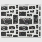 写真家古ヴィンテージカメラ包装紙 ラッピングペーパー (フラット)