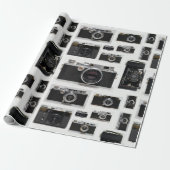 写真家古ヴィンテージカメラ包装紙 ラッピングペーパー (アンロールド)