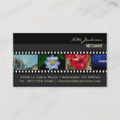 写真家名刺ミニフォリオ 名刺 (裏面)