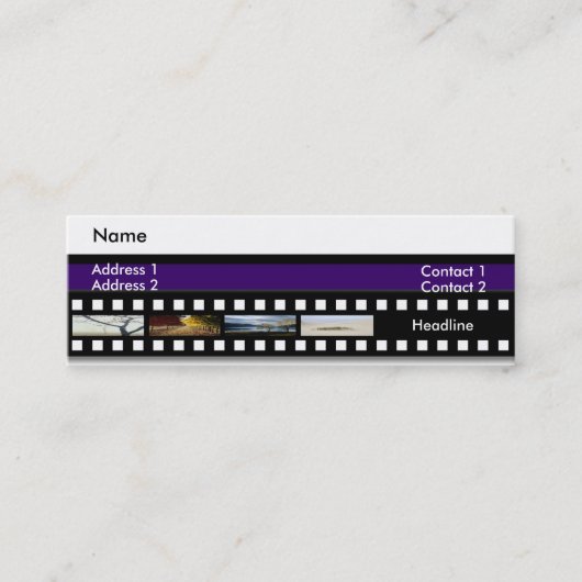 写真家名刺 スキニー名刺 (正面)