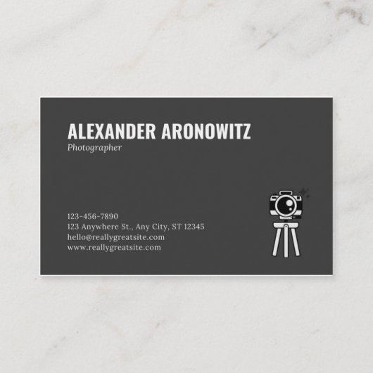 写真家名刺 名刺 (裏面)