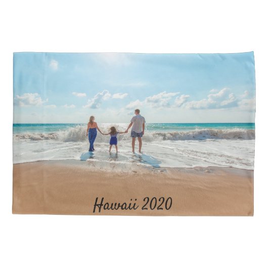 写真家族の夏休み 枕カバー (裏面)