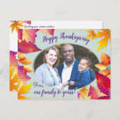 写真家族の感謝祭 シーズンポストカード (正面/裏面)