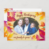 写真家族の感謝祭 シーズンポストカード (正面/裏面)