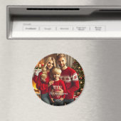 写真家族クリスマスの仮設 マグネット (インサイチュ (食洗機))