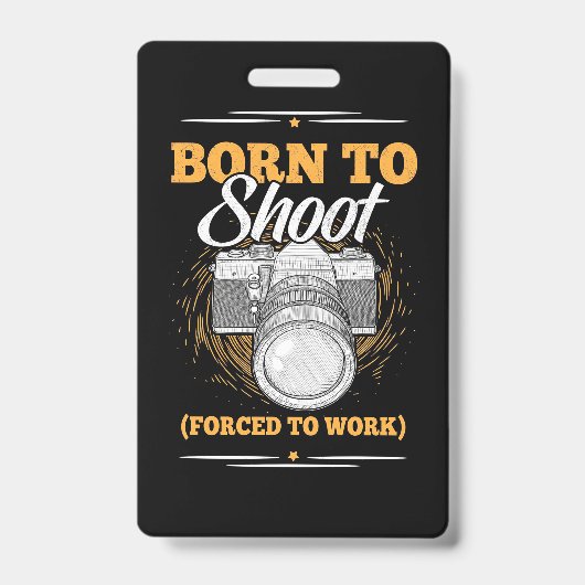 写真家生まれが写真 バッジ (正面)