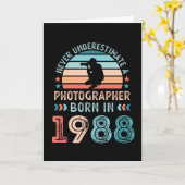 写真家生まれ1988年40th Birthday Gift カード (黄色い花)