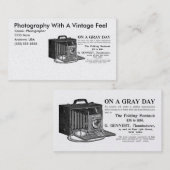 写真家用ヴィンテージカメラ 名刺 (正面/裏面)