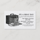 写真家用ヴィンテージカメラ 名刺 (裏面)