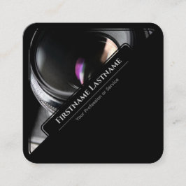 写真家用DSLRカメラレンズビデオグラファー スクエア名刺