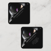 写真家用DSLRカメラレンズビデオグラファー スクエア名刺 (正面/裏面)