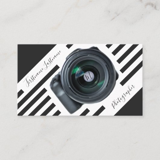 写真家用DSLRカメラレンズビデオグラファー 名刺 (正面)
