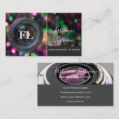 写真家用DSLRカメラレンズビデオグラファー 名刺 (正面/裏面)