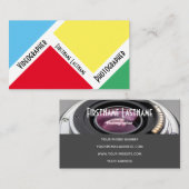 写真家用DSLRカメラレンズビデオグラファー 名刺 (正面/裏面)