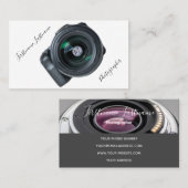 写真家用DSLRカメラレンズビデオグラファー 名刺 (正面/裏面)