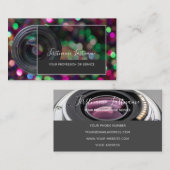 写真家用DSLRカメラレンズビデオグラファー 名刺 (正面/裏面)