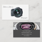 写真家用DSLRカメラレンズビデオグラファー 名刺 (正面/裏面)