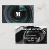 写真家用DSLRカメラレンズビデオグラファー 名刺 (正面/裏面)