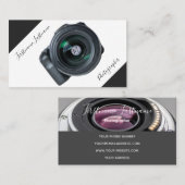写真家用DSLRカメラレンズビデオグラファー 名刺 (正面/裏面)