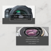 写真家用DSLRカメラレンズビデオグラファー 名刺 (正面/裏面)