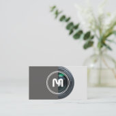 写真家用DSLRカメラレンズビデオグラファー 名刺 (スタンド正面)