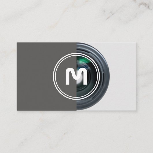 写真家用DSLRカメラレンズビデオグラファー 名刺 (正面)