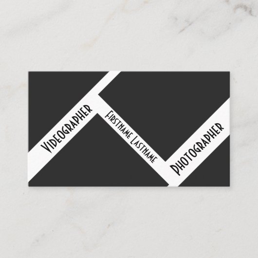 写真家用DSLRカメラレンズビデオグラファー 名刺 (正面)