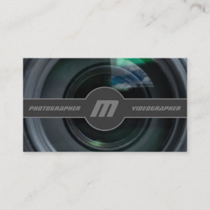 写真家用DSLRカメラレンズビデオグラファー 名刺