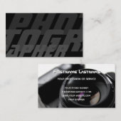 写真家用DSLRカメラレンズビデオグラファー 名刺 (正面/裏面)