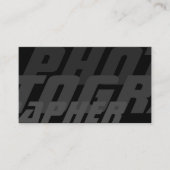 写真家用DSLRカメラレンズビデオグラファー 名刺 (正面)