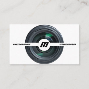 写真家用DSLRカメラレンズビデオグラファー 名刺